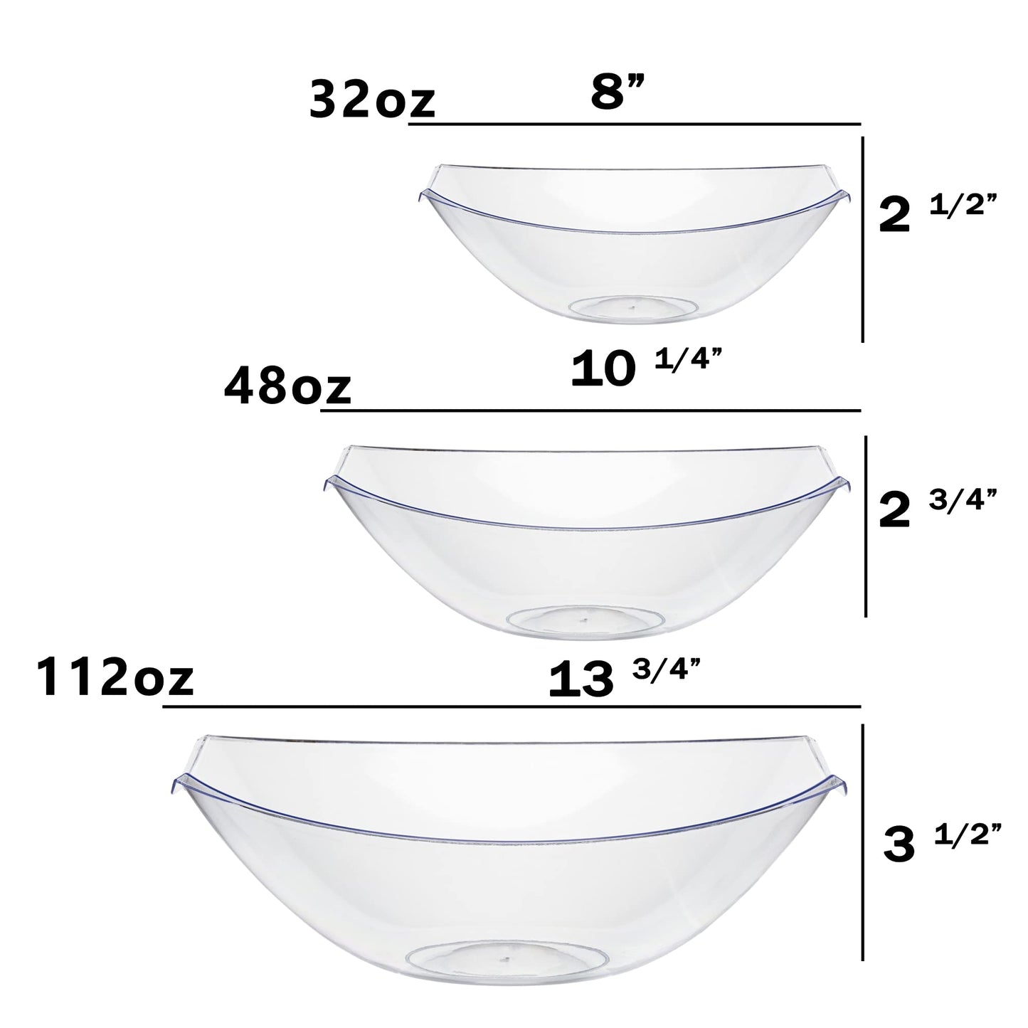 48oz Stadium Bowl - Clear