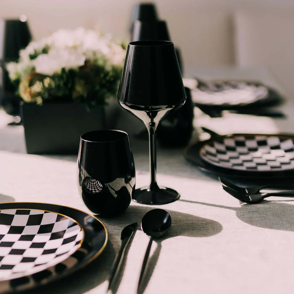Trendables Gloss Black Plastic Spoons - 20 Ct.