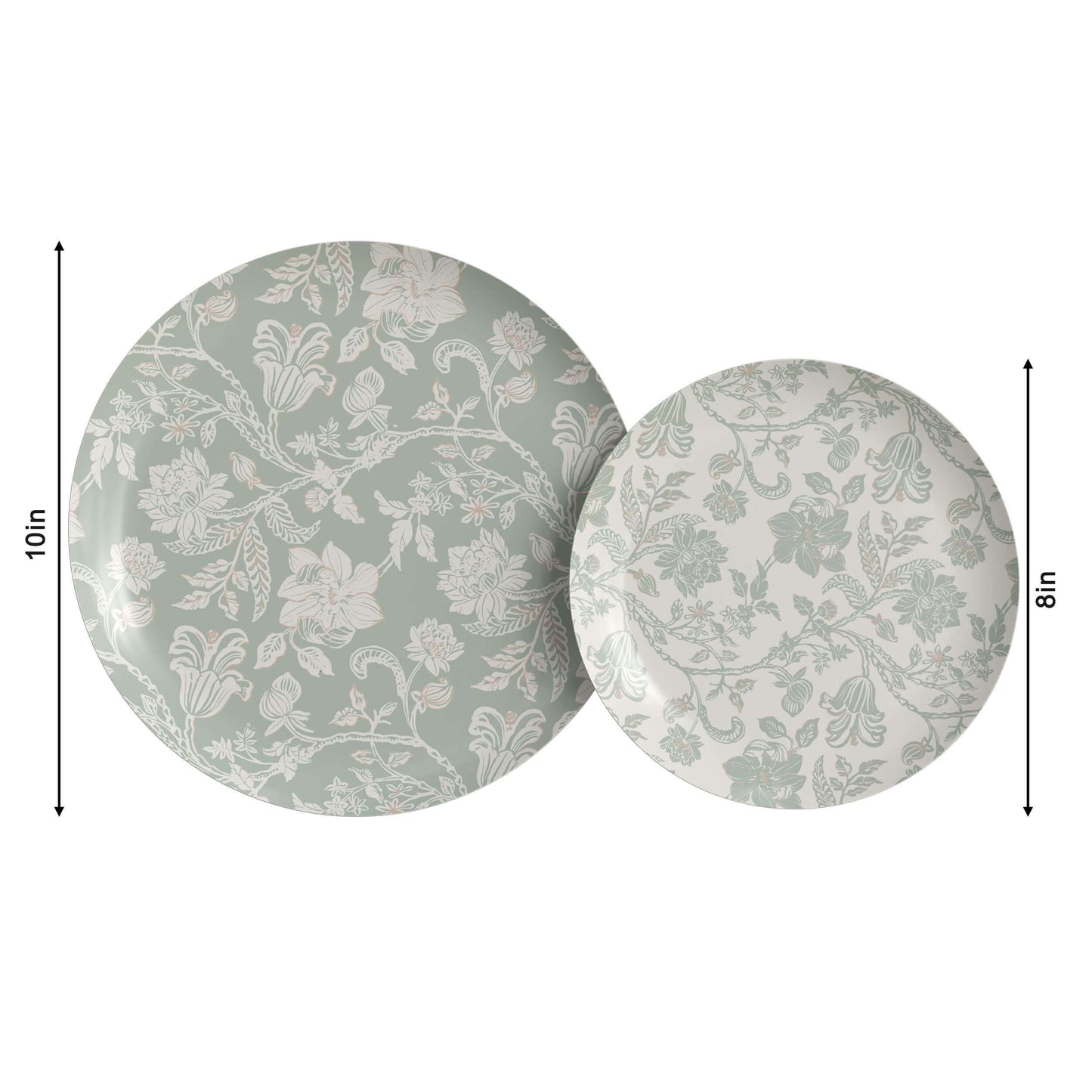 8 In. Earthtrends Gracy Design Paper Plates | 20 Count