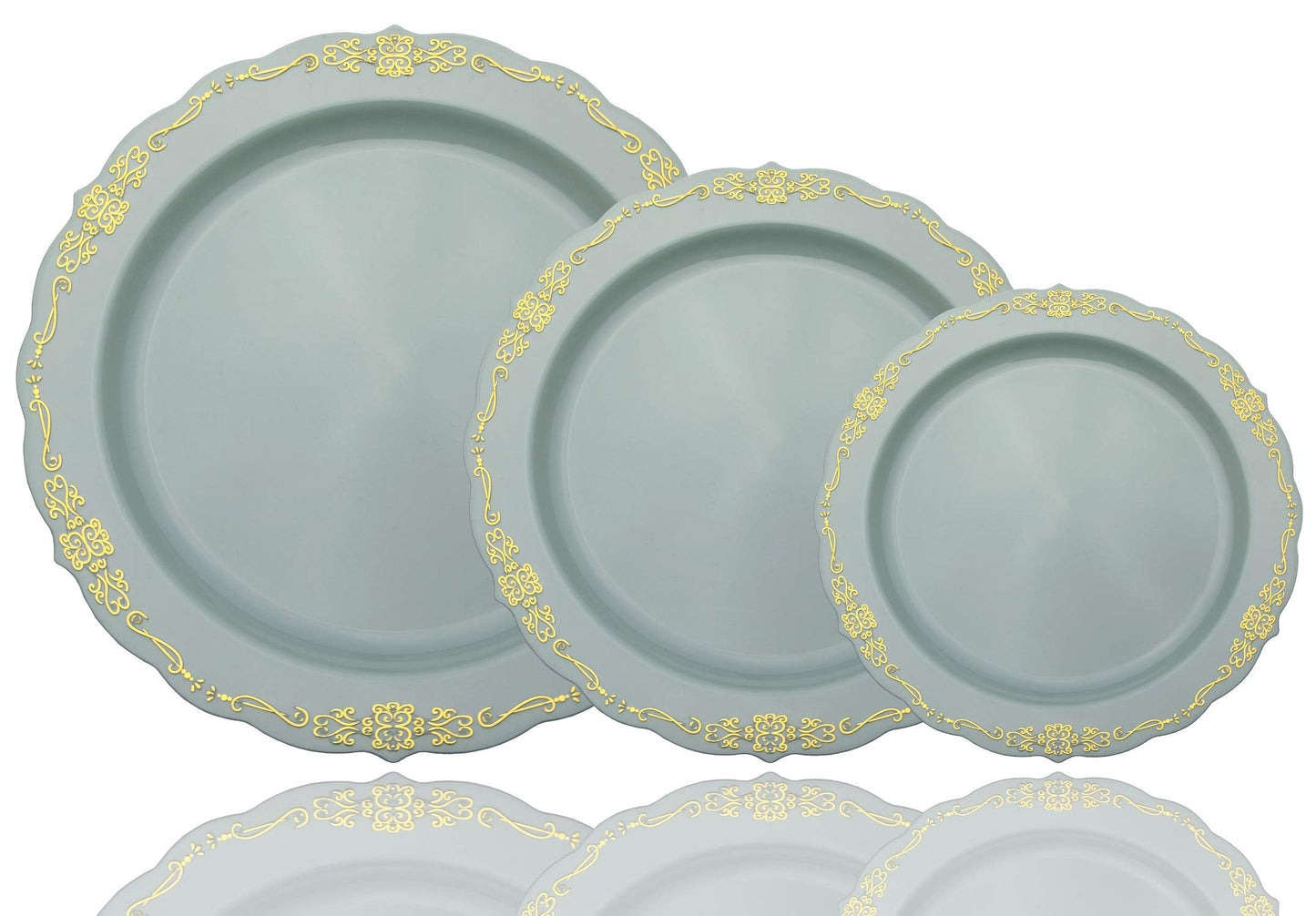 5 oz Robin Blue Victorian Design Bowls - 20 Ct.