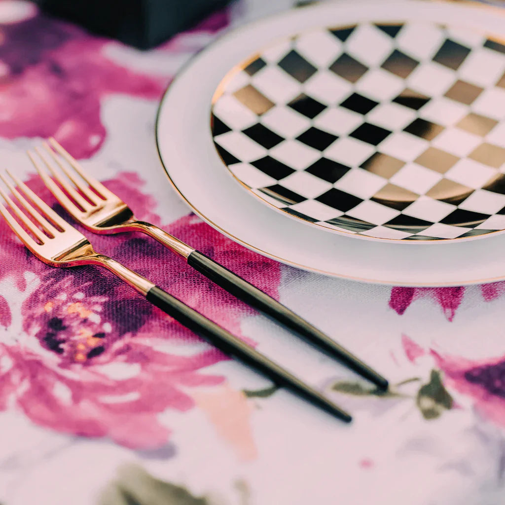 Trendables Forks Black/Gold - 20 Ct.