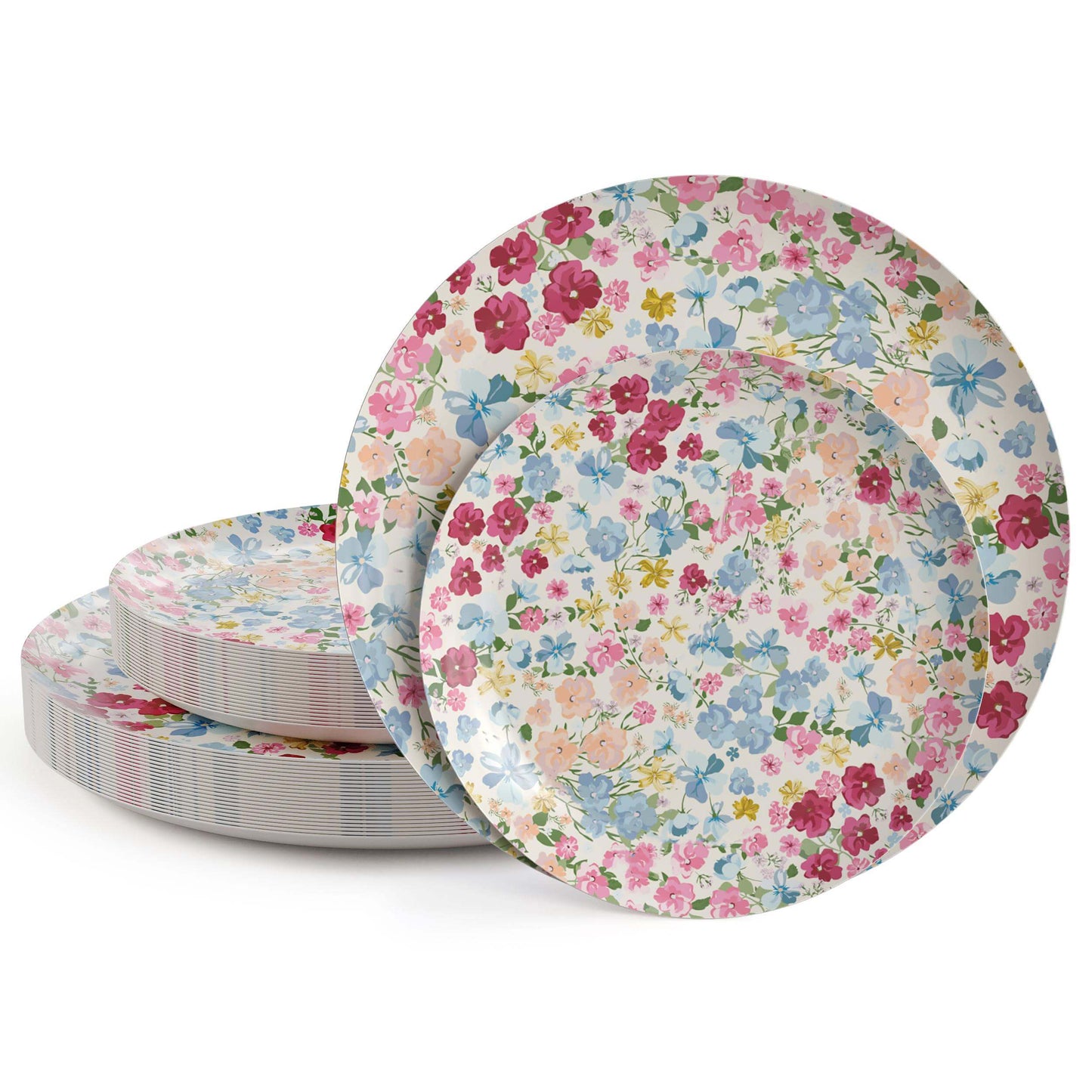 Earthtrends Meadow Design Paper Plates Combo Set 16/16