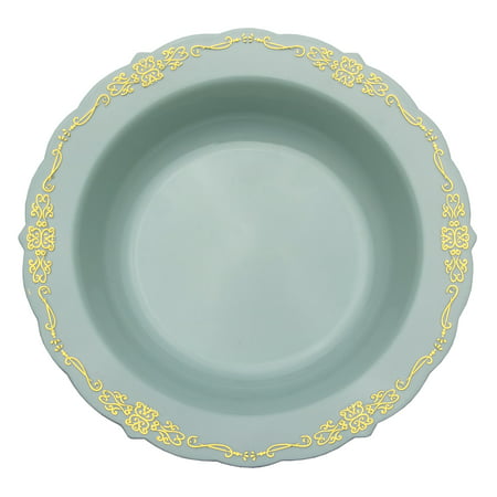 5 oz Robin Blue Victorian Design Bowls - 20 Ct.