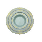 12 oz Robin Blue Victorian Design Bowls - 20 Ct.