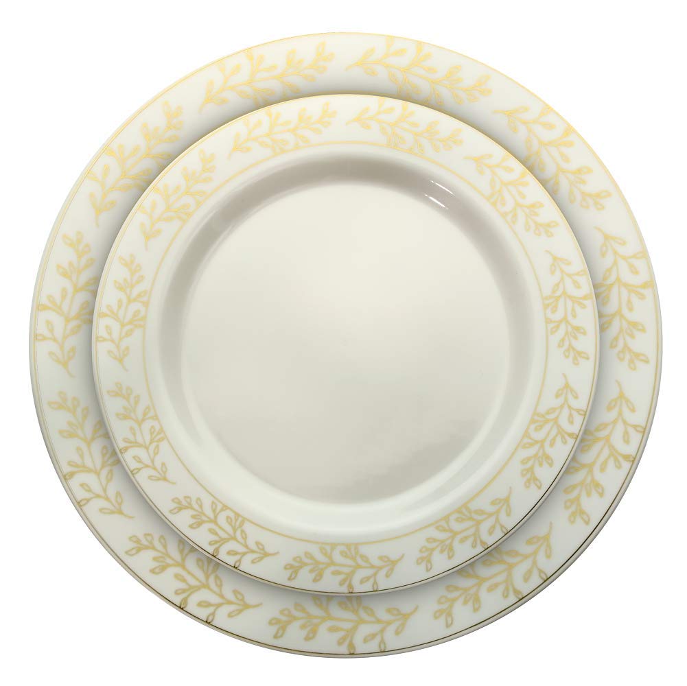 7.5 In. Gold Leaf Premium Plates - 10 ct.