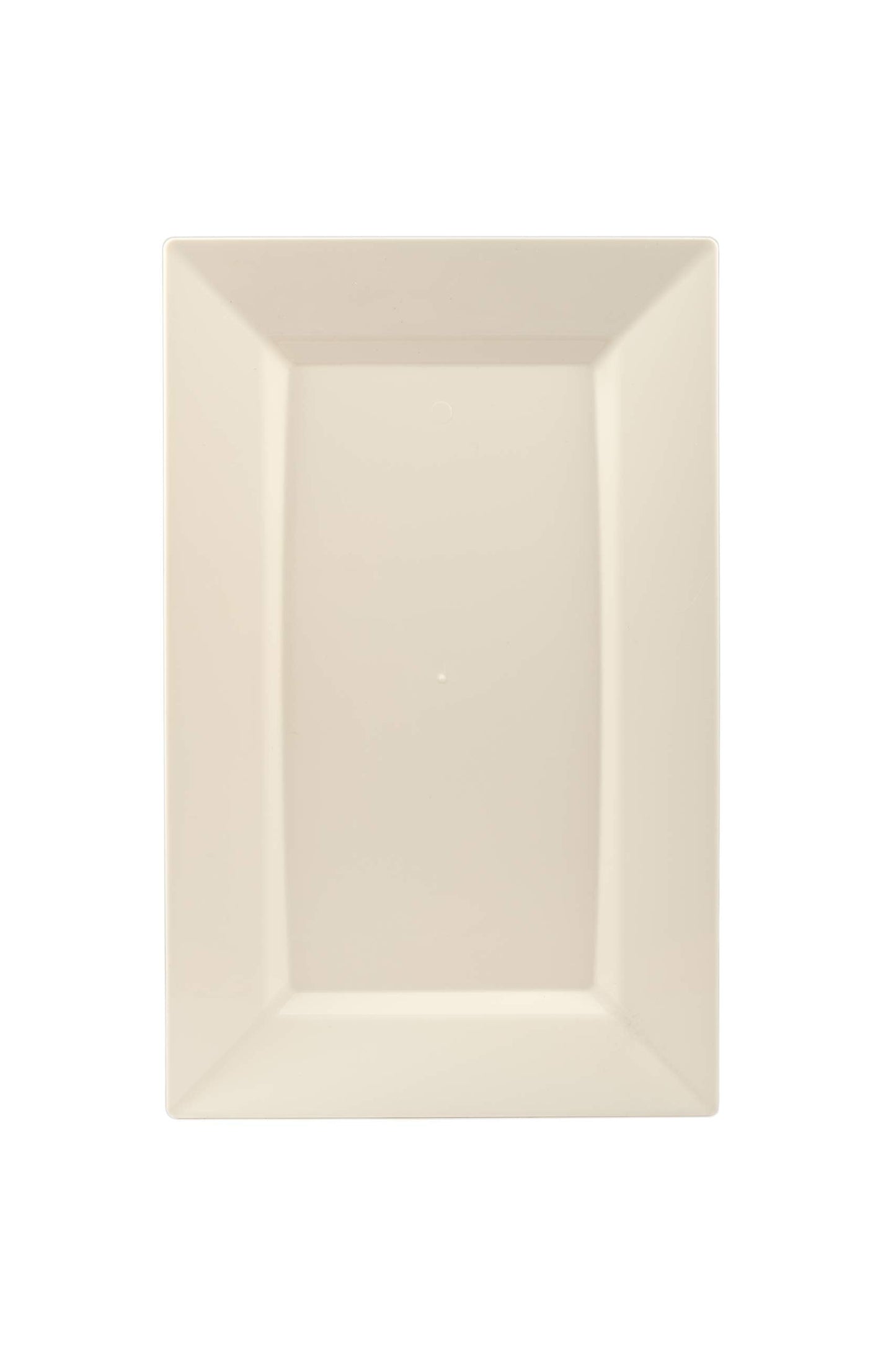 7.5 In. Ivory Rectangular Plates - 10 Ct.