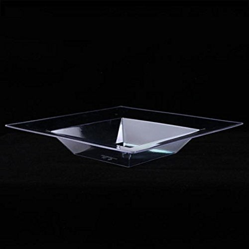 8.5 in.(12oz) Clear Deep Square Bowl - 10 ct.