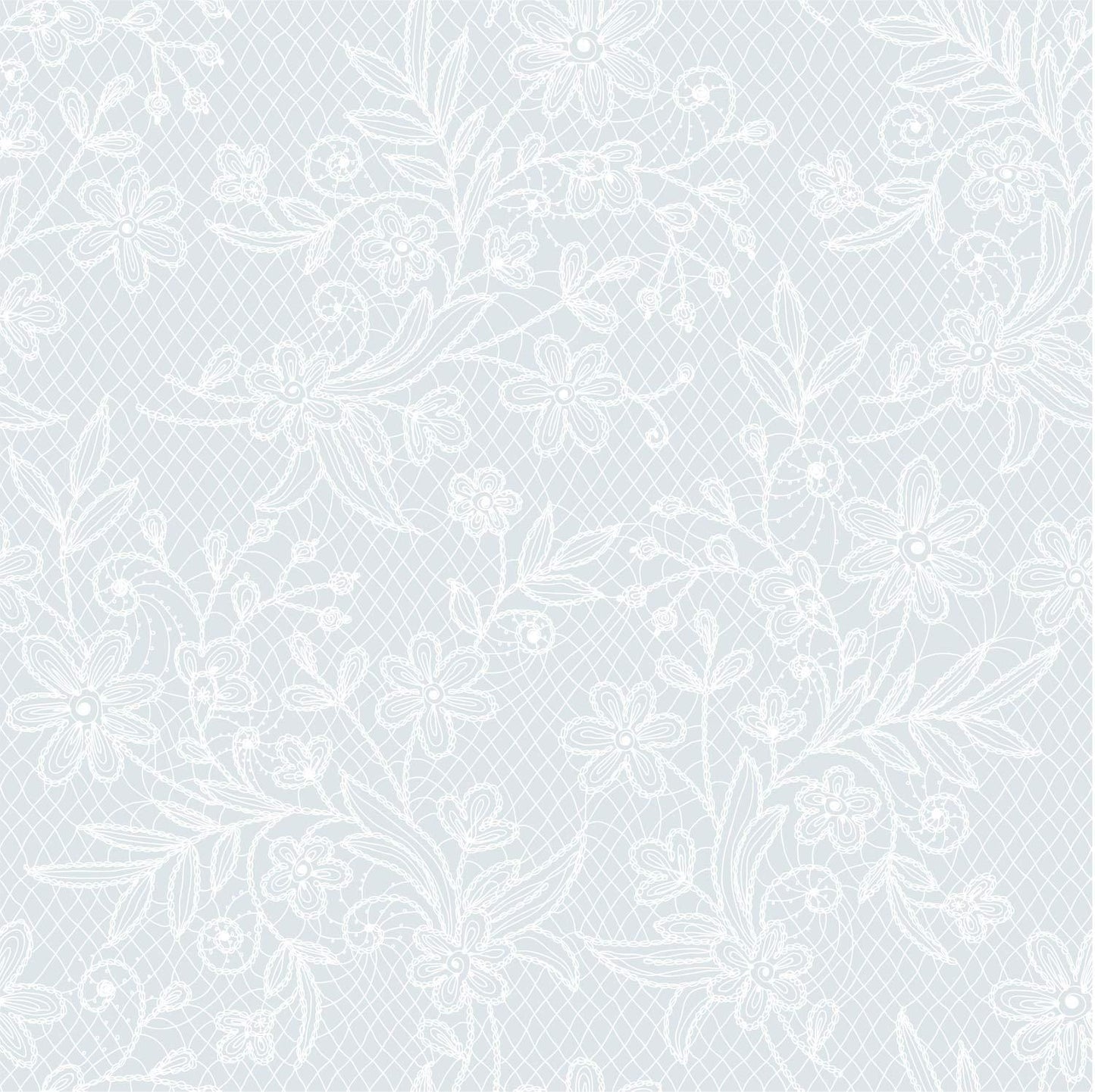White Floral Table Cover
