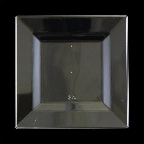 9.5 In. Clear Square Plates - 10 Ct.