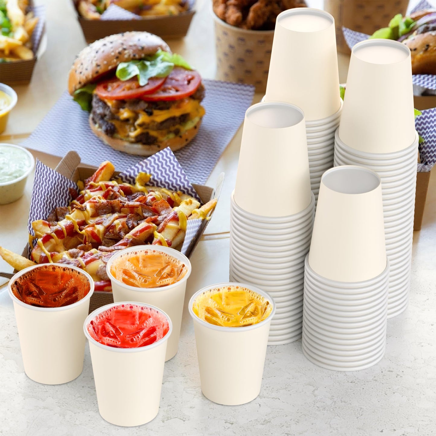 9 oz. Ivory Paper Cups - 100 Ct.