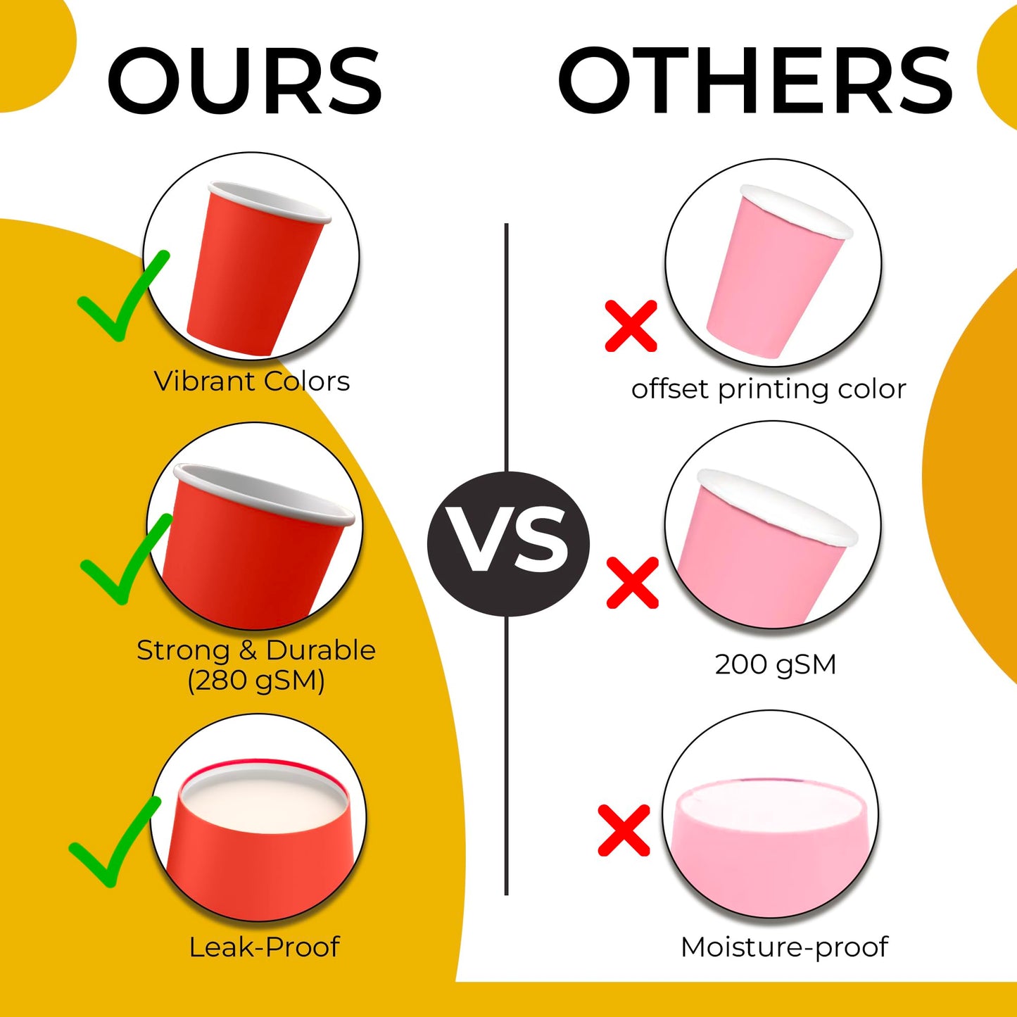 9 oz. Red Paper Cups - 100 Ct.