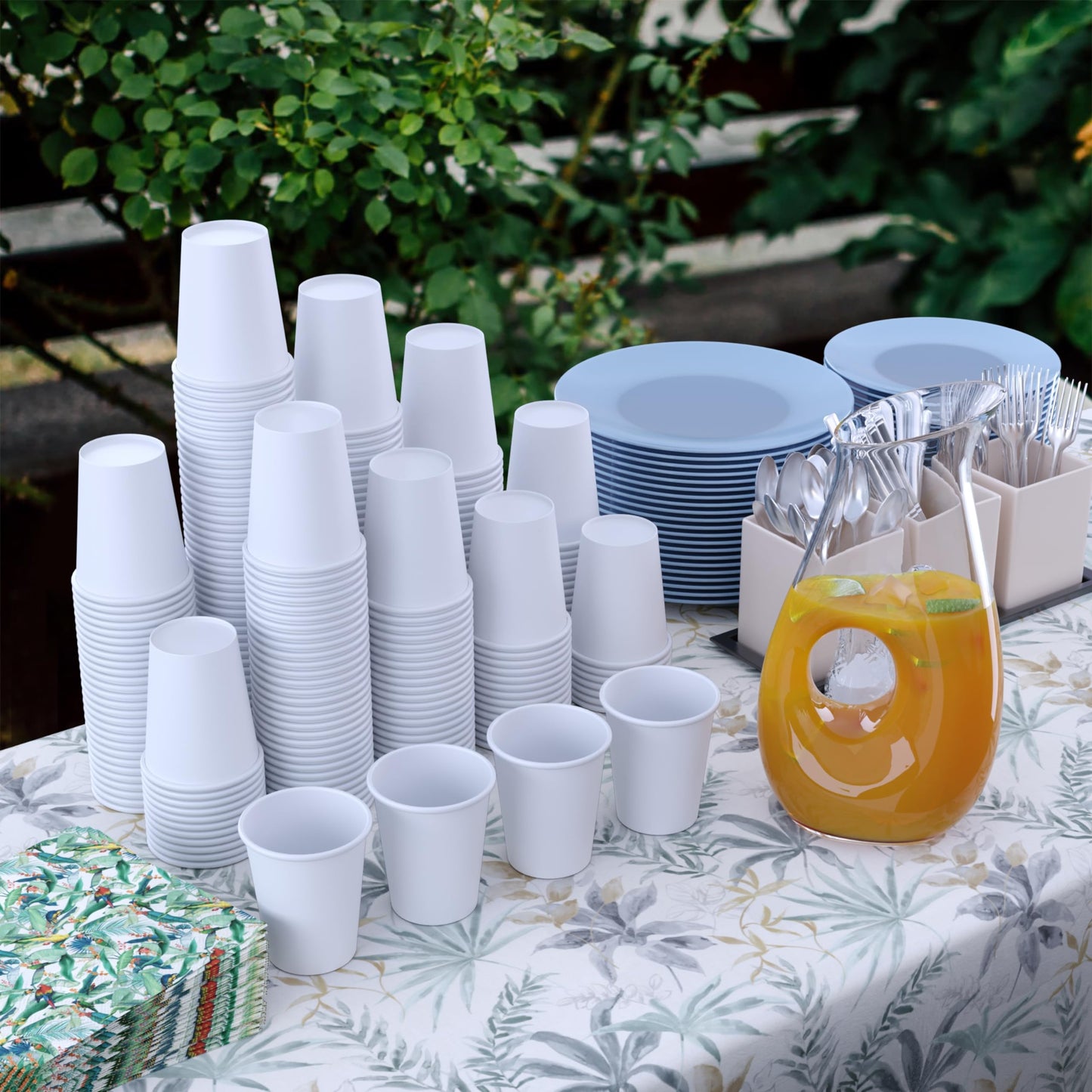 9 oz. White Paper Cups - 100 Ct.
