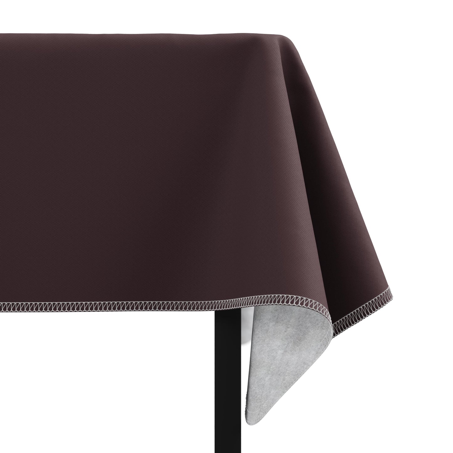 Brown Flannel Backed Table Cover 54 in. x 70 in.