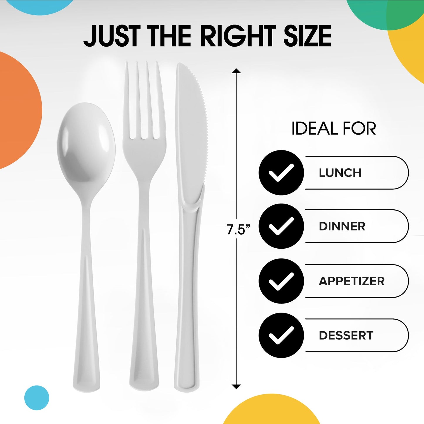 White Cutlery Combo Pack - 24 Ct.