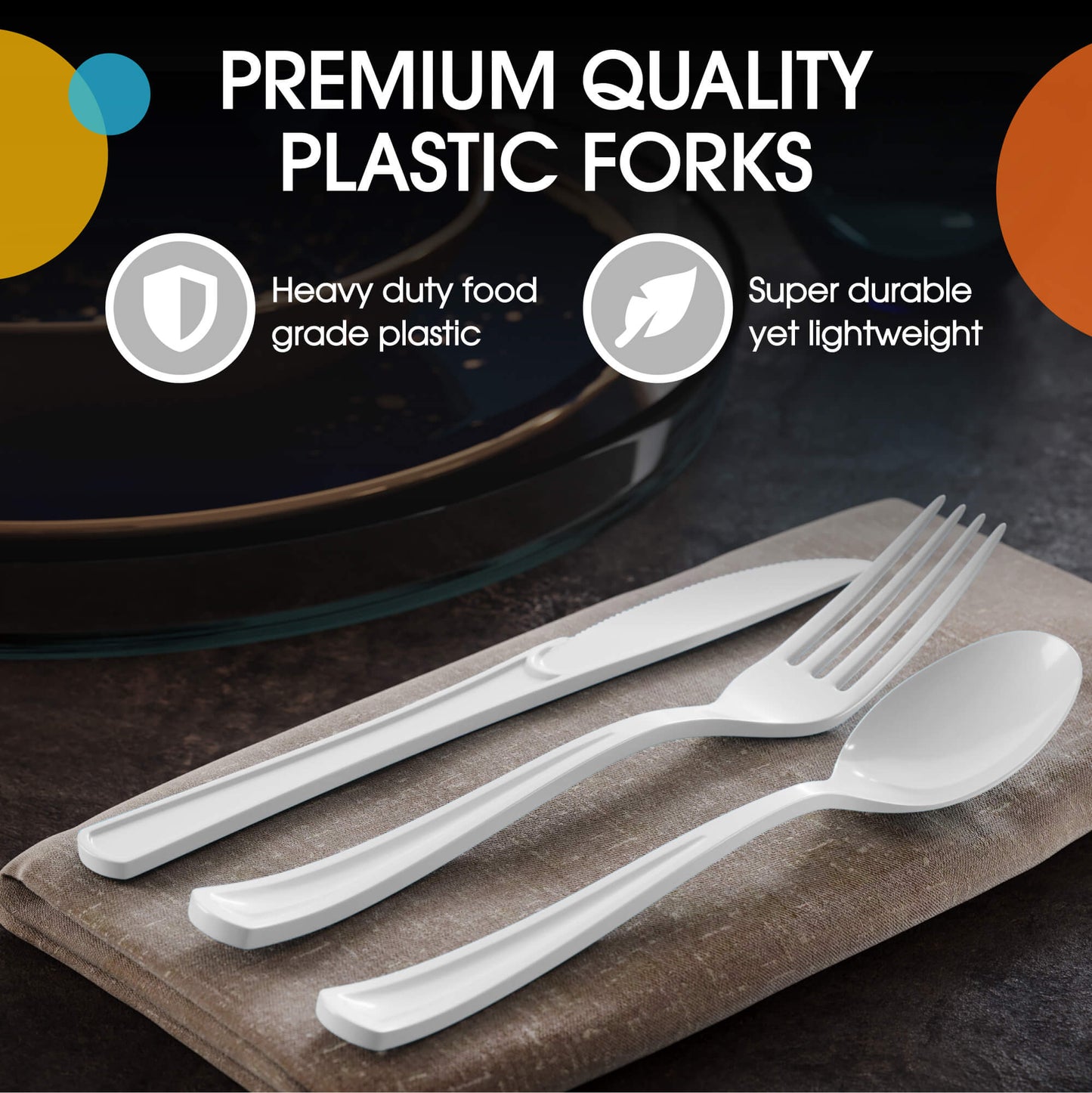 White Cutlery Combo Pack - 24 Ct.
