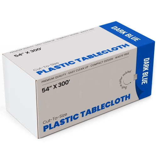 54" X 300' Select A Size Table Cover - Dark Blue