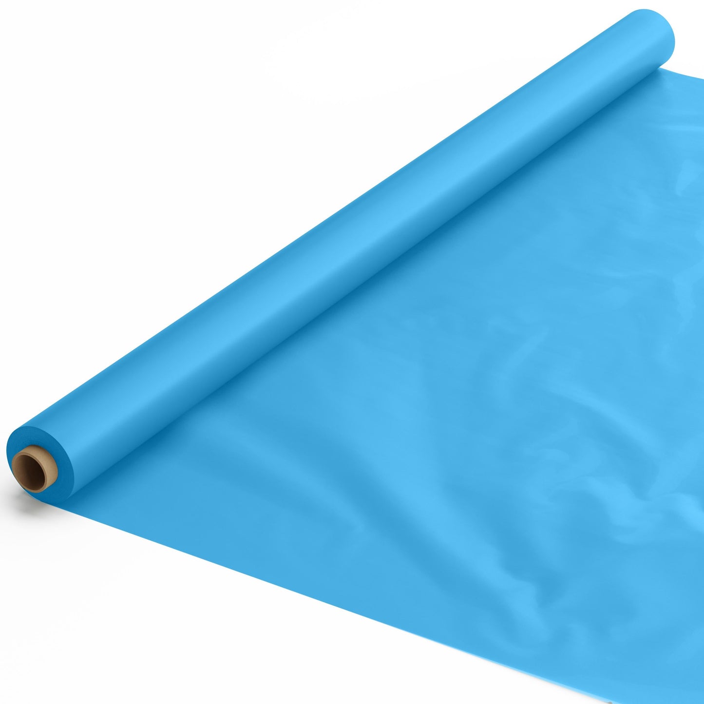 Exquisite Premium Quality Plastic Table Cover Banquet Roll, 40 in X 100 ft - Turquoise