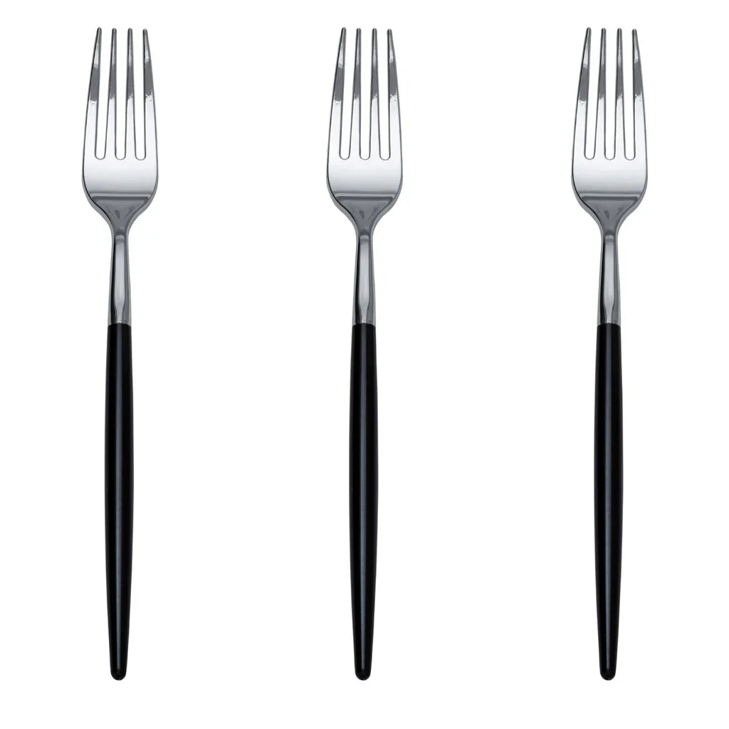 Trendables Forks Black/Silver - 20 Ct.