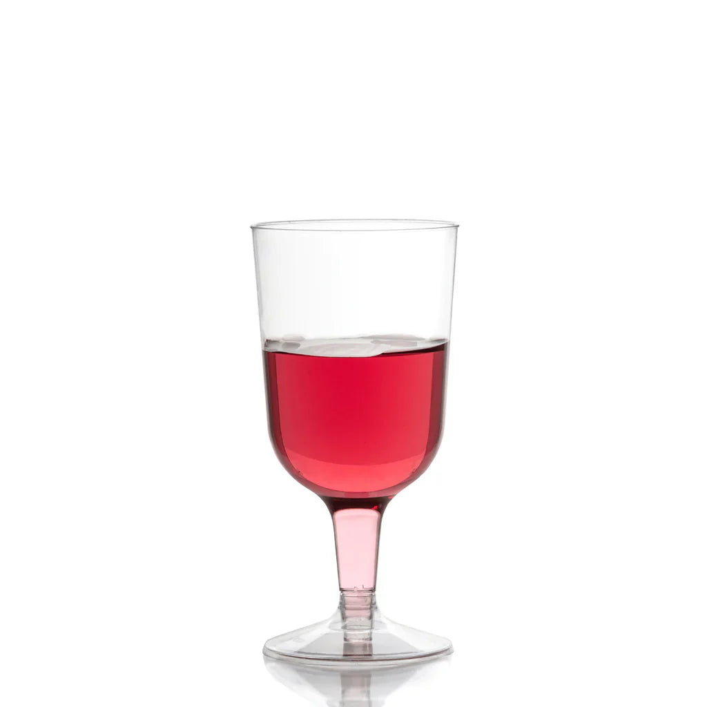 5.5 oz. Clear Plastic Wine Cups - 20 Ct.