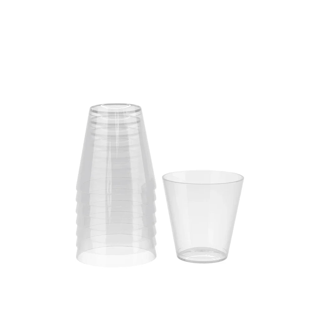 2 Oz. Clear Plastic Shot Glasses - 100 Ct.