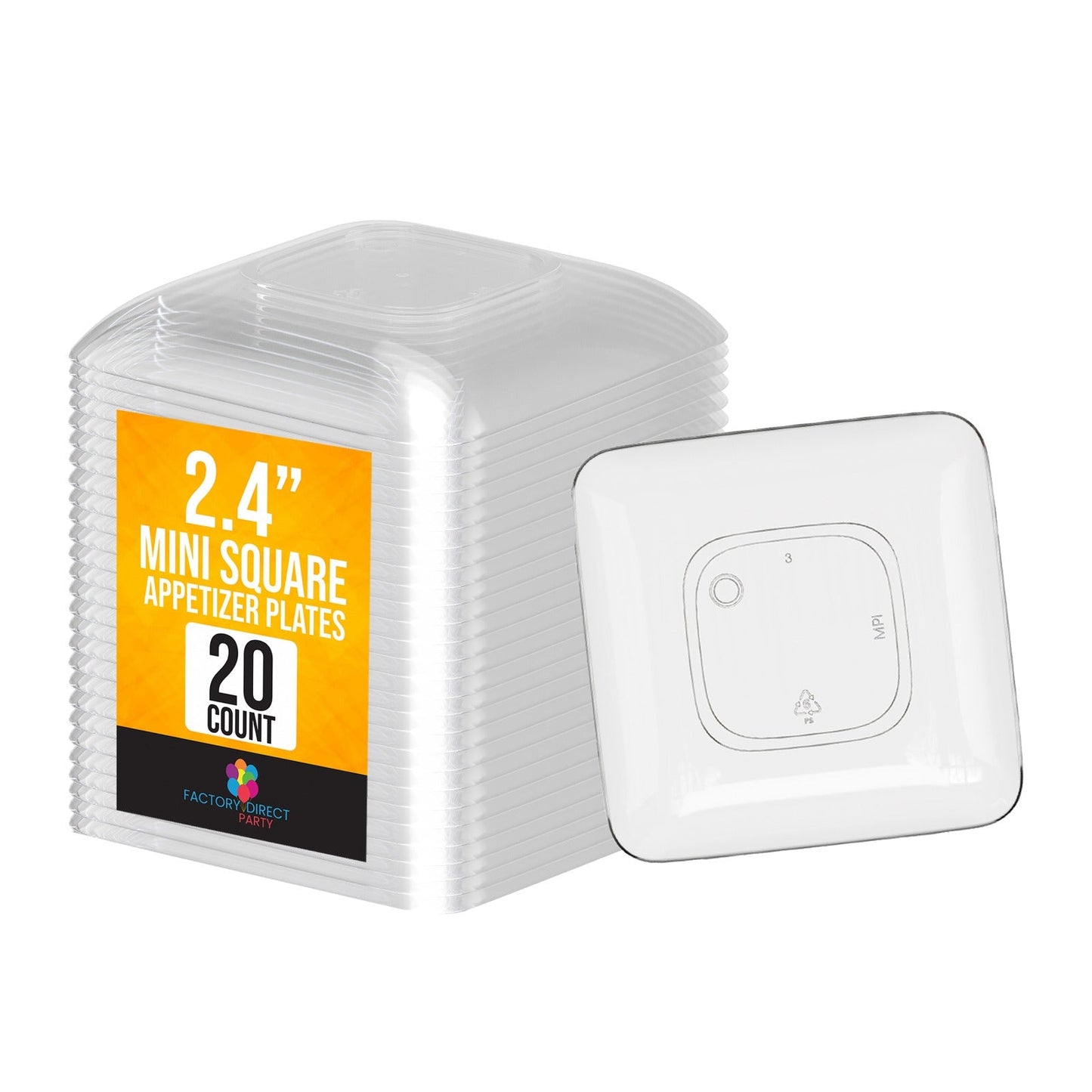 2.44 In. Clear Sauce Dishes - 20 Ct.