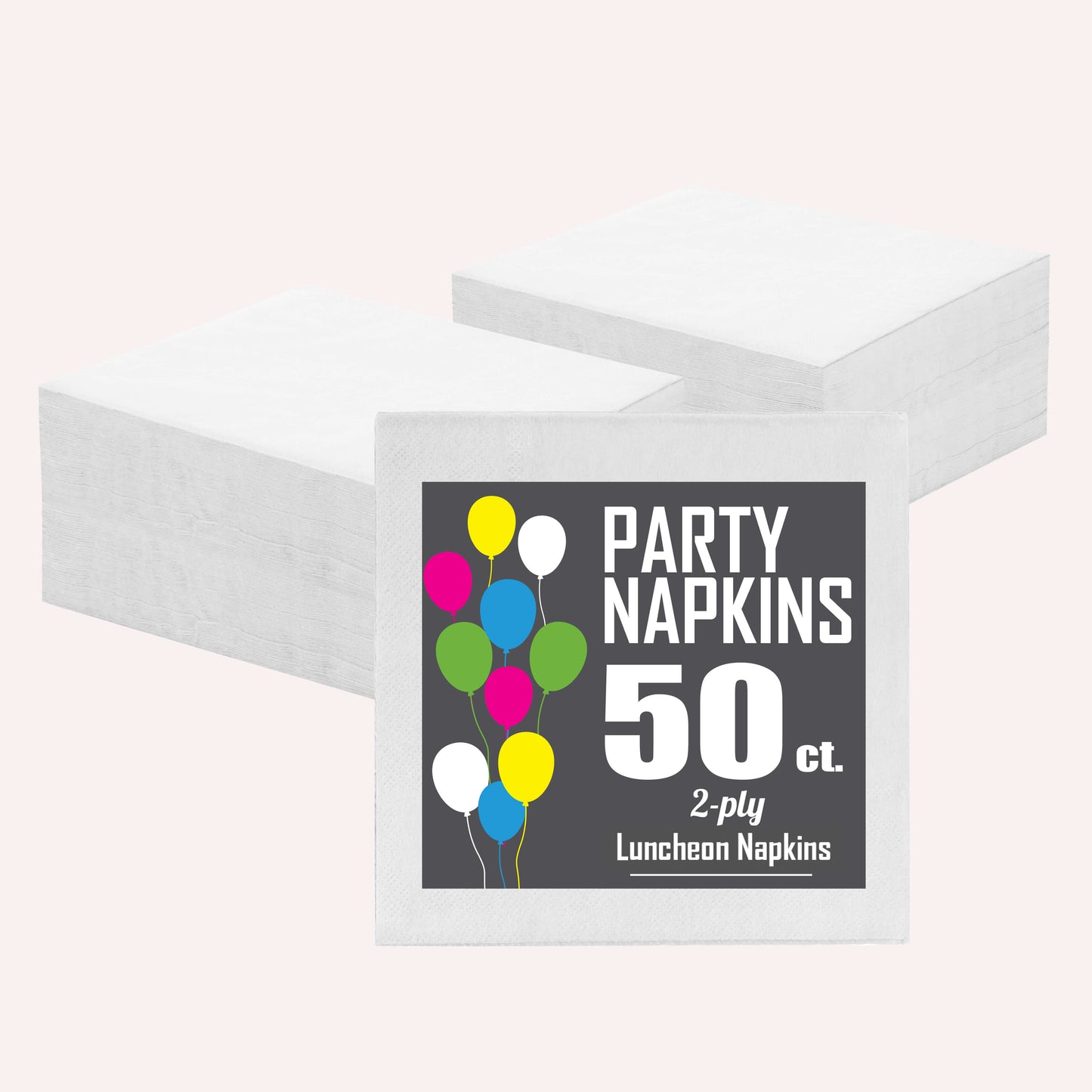 White Luncheon Napkins - 50 Ct.