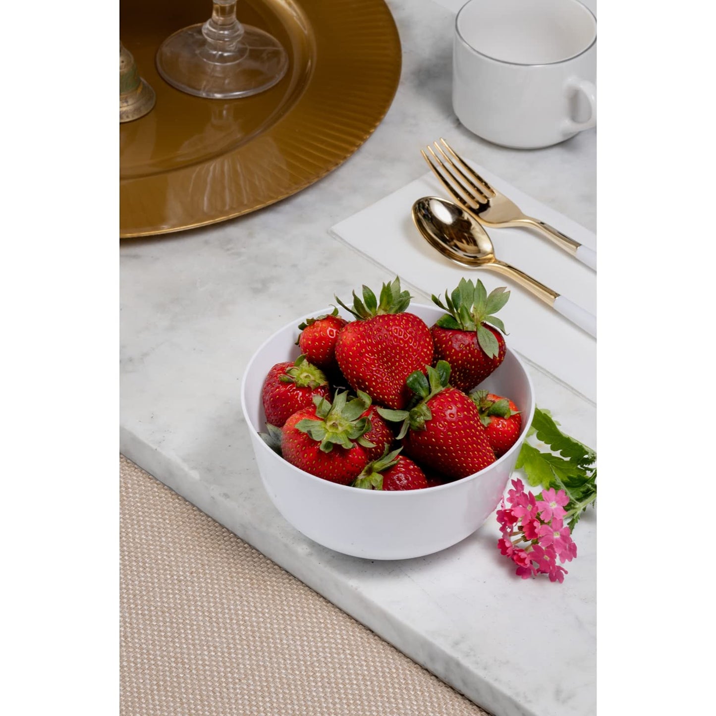Classic Sage Design Plastic Bowls - 10 Ct.