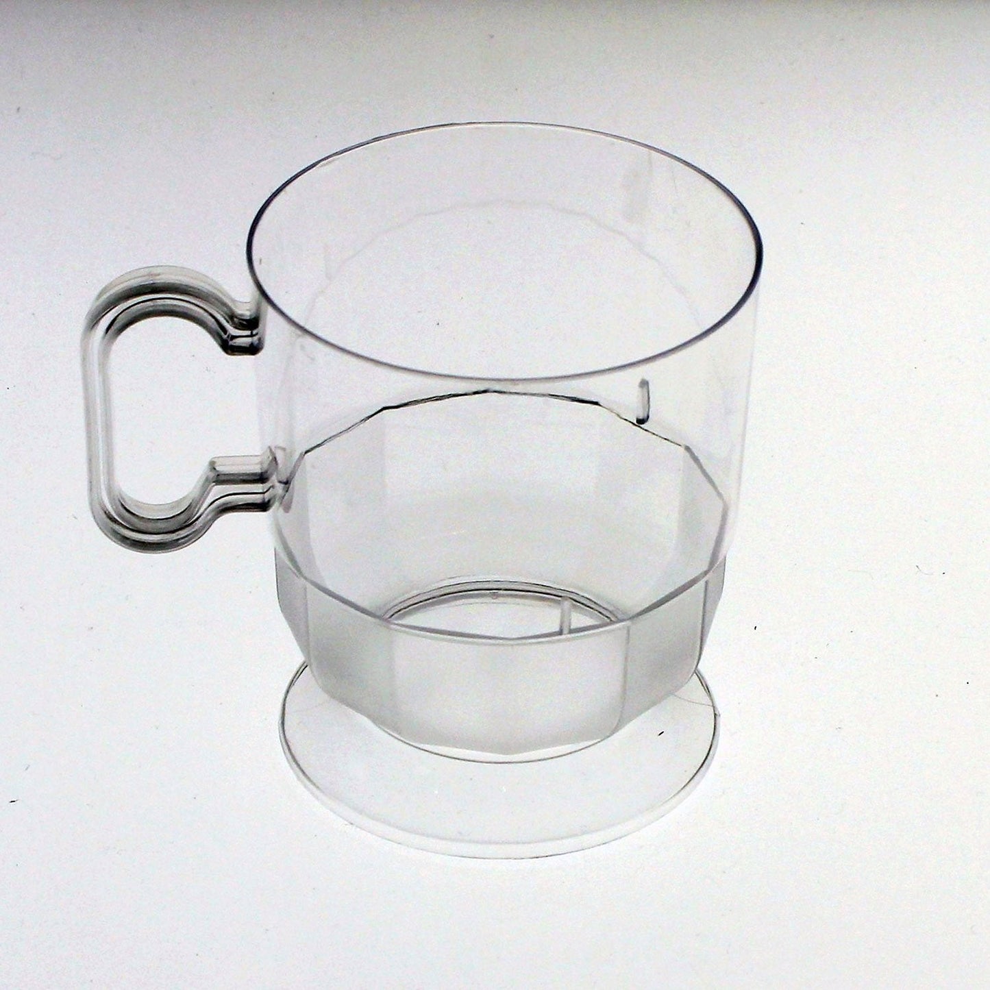 Clear Glazed Coffee Cups w/ Handle - 8 Ct.
