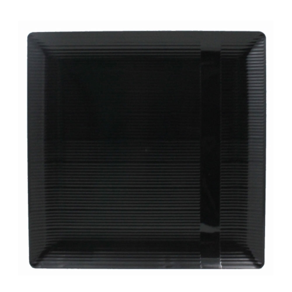 6.5 Inch Black Zen Square Plates (10)