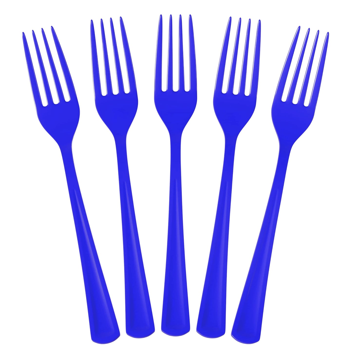 Heavy Duty Dark Blue Plastic Forks - 50 Ct.