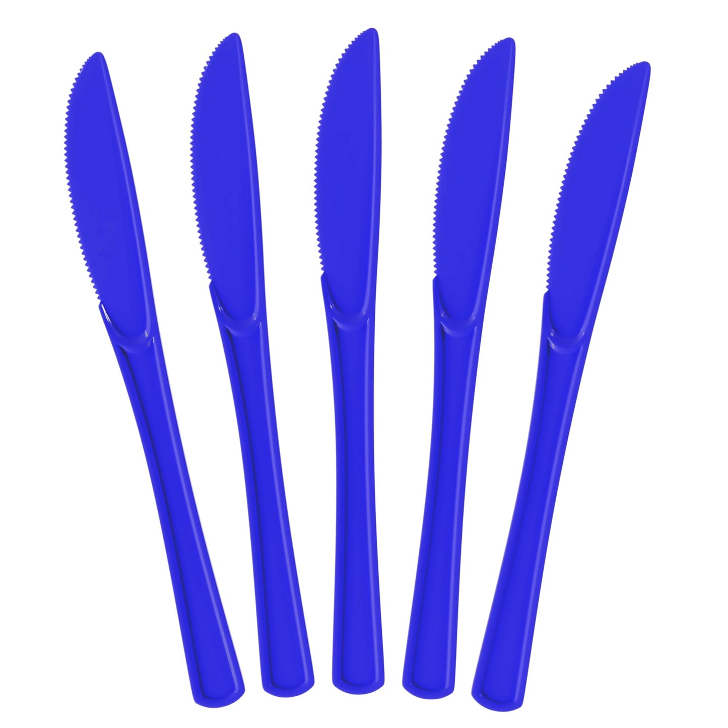 Heavy Duty Dark Blue Plastic Knives - 50 Ct.