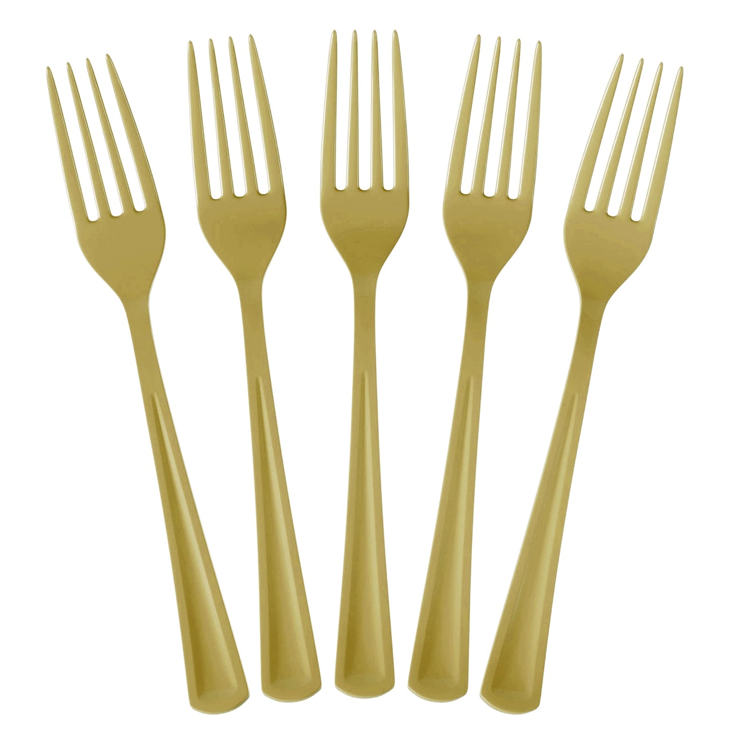 Heavy Duty Gold Plastic Forks - 50 Ct.