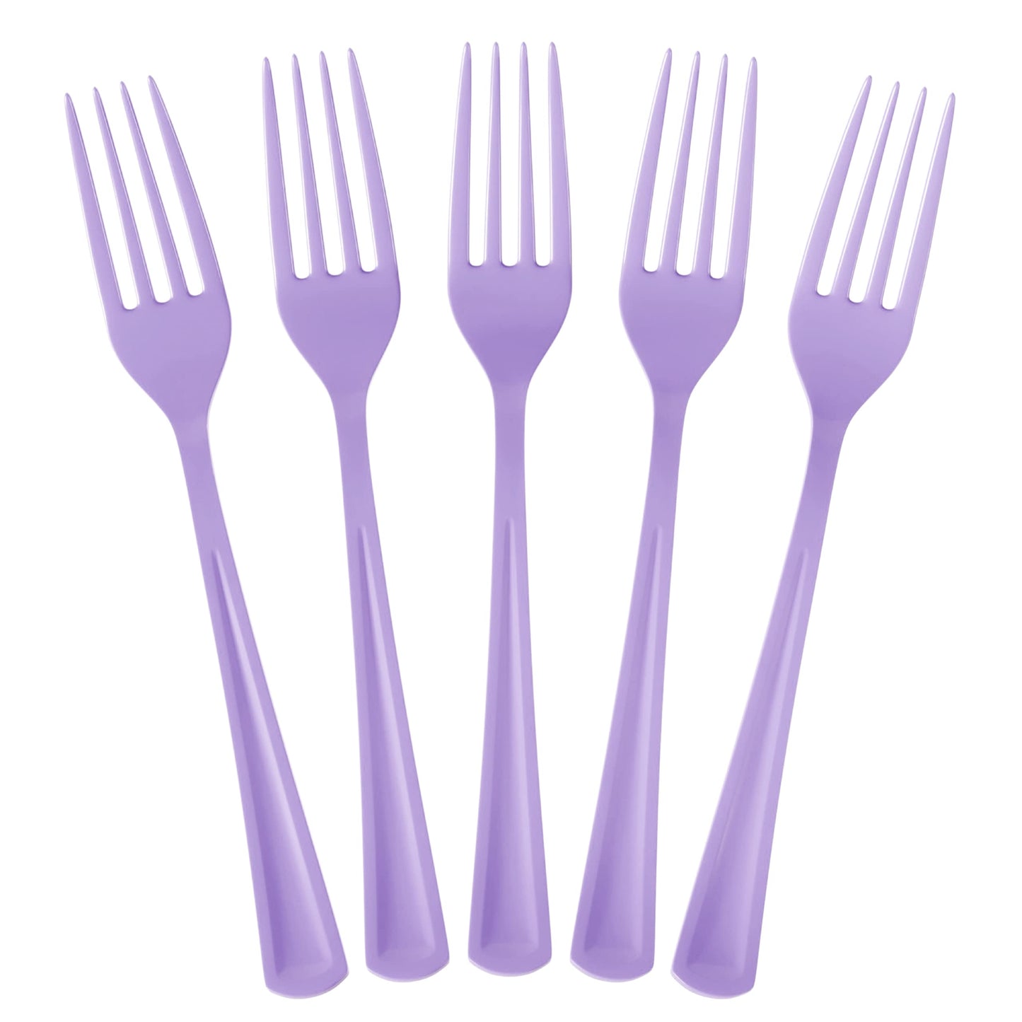 Heavy Duty Lavender Plastic Forks - 50 Ct.