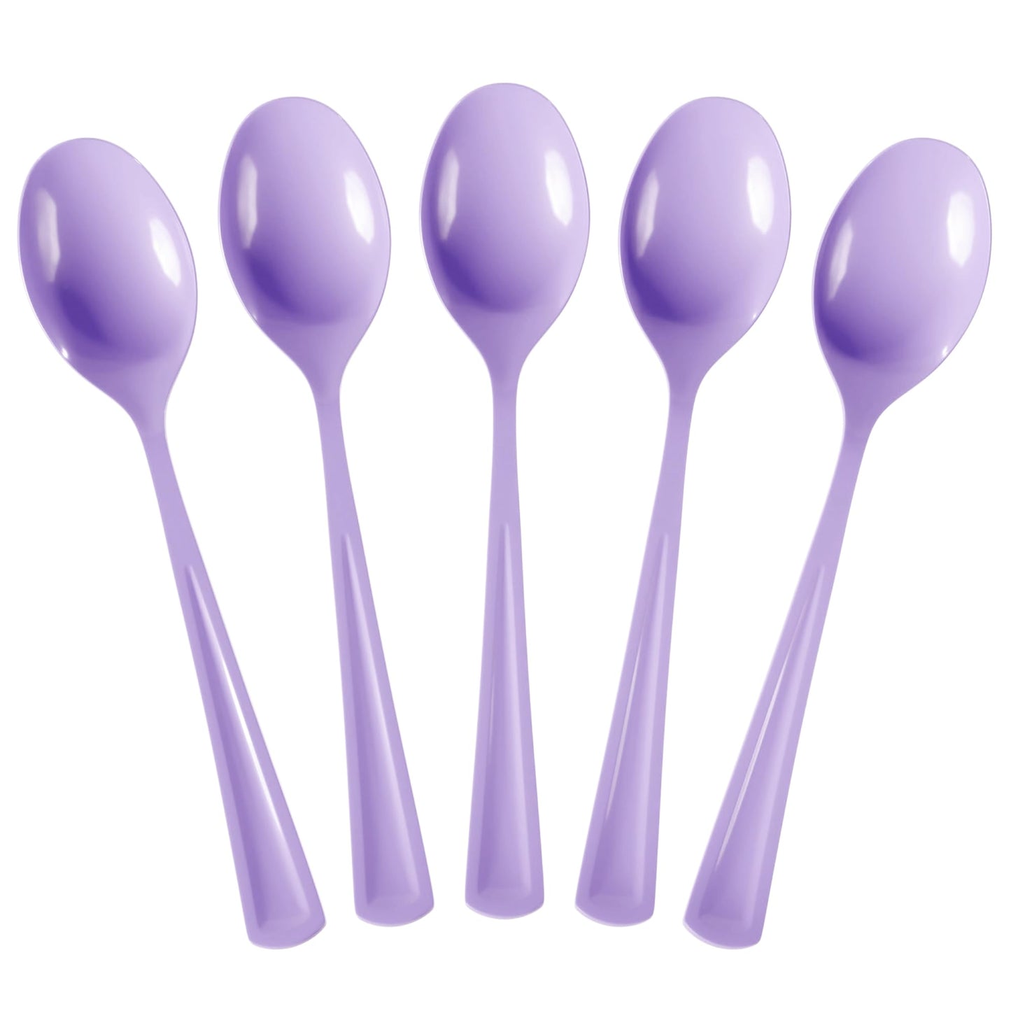 Heavy Duty Lavender Plastic Spoons - 50 ct.