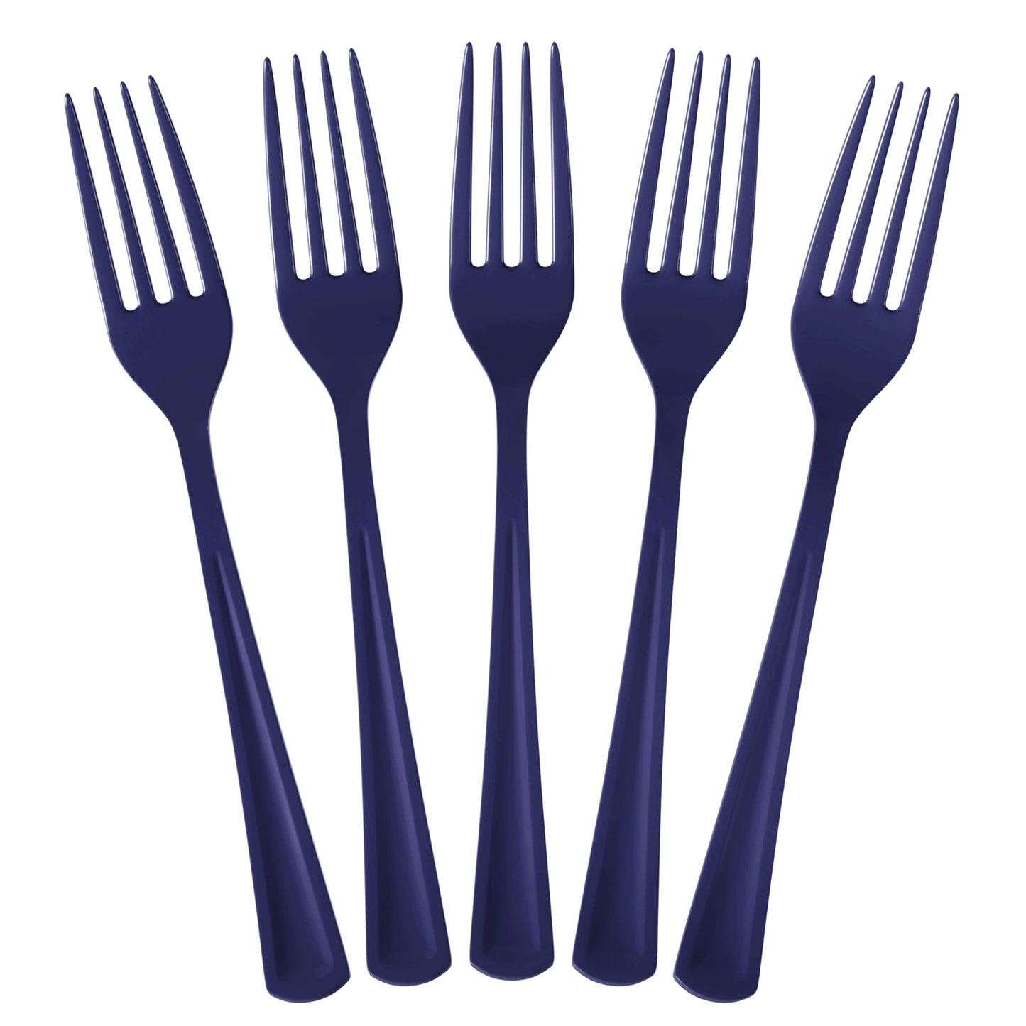 Heavy Duty Navy Plastic Forks - 50 Ct.