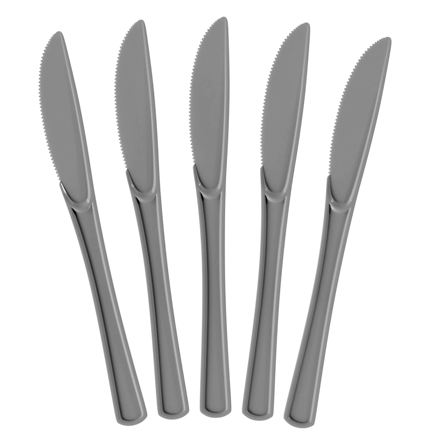 Heavy Duty Silver Plastic Knives - 50 Ct.