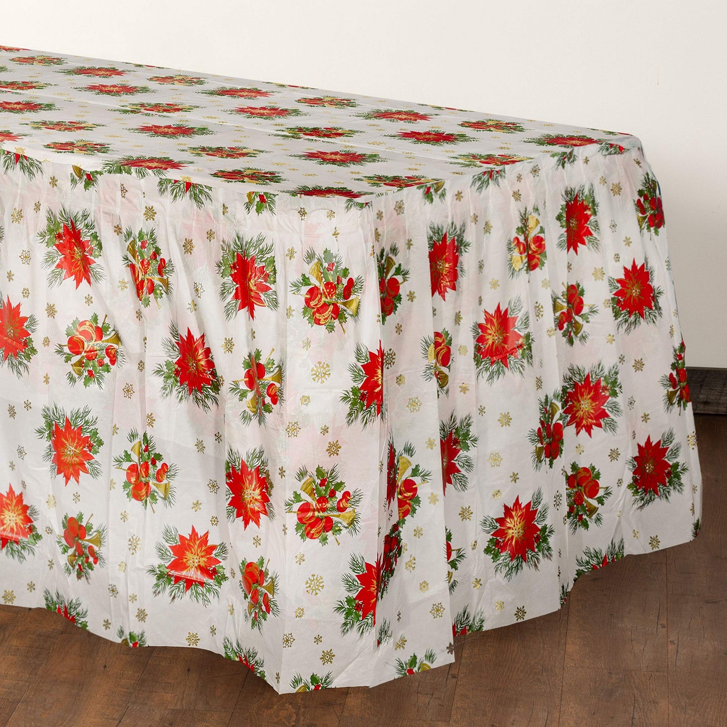 Holiday Printed Table Skirt 14'x29"