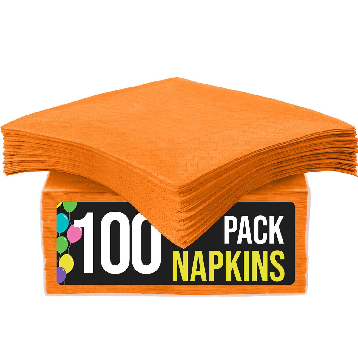 Orange Luncheon Napkins -100 Ct..