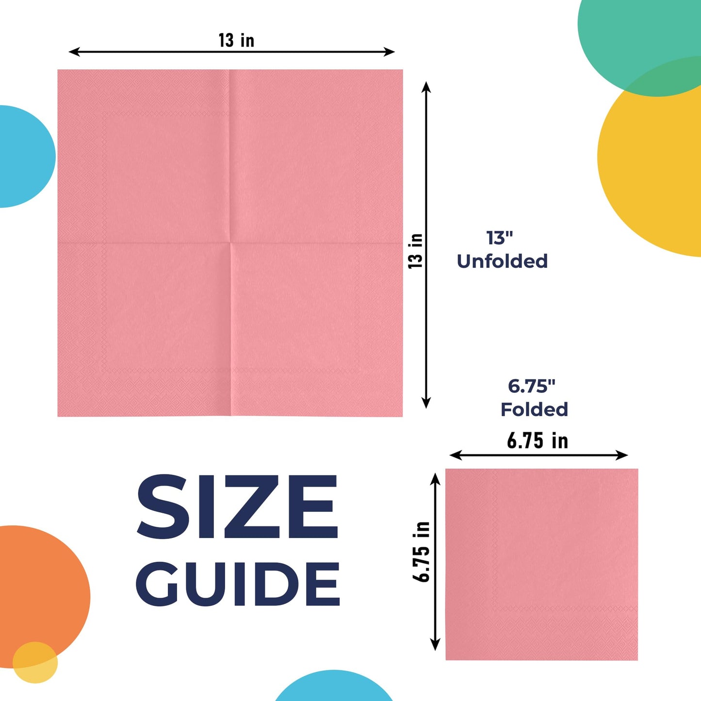 Pink Luncheon Napkins - 50 Ct.