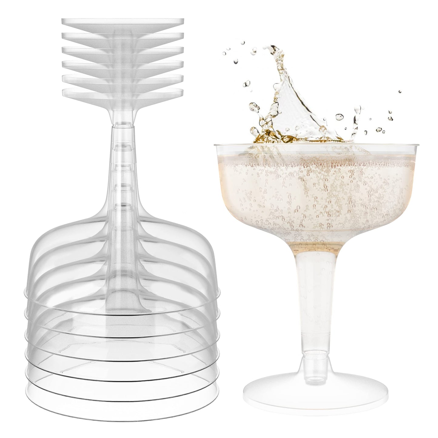 Plastic Cocktail Glasses - 24 Ct.