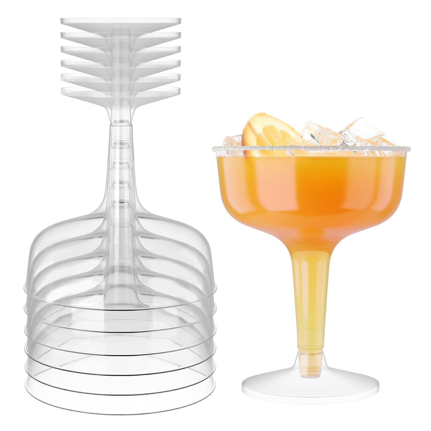 Plastic Cocktail Glasses - 24 Ct.