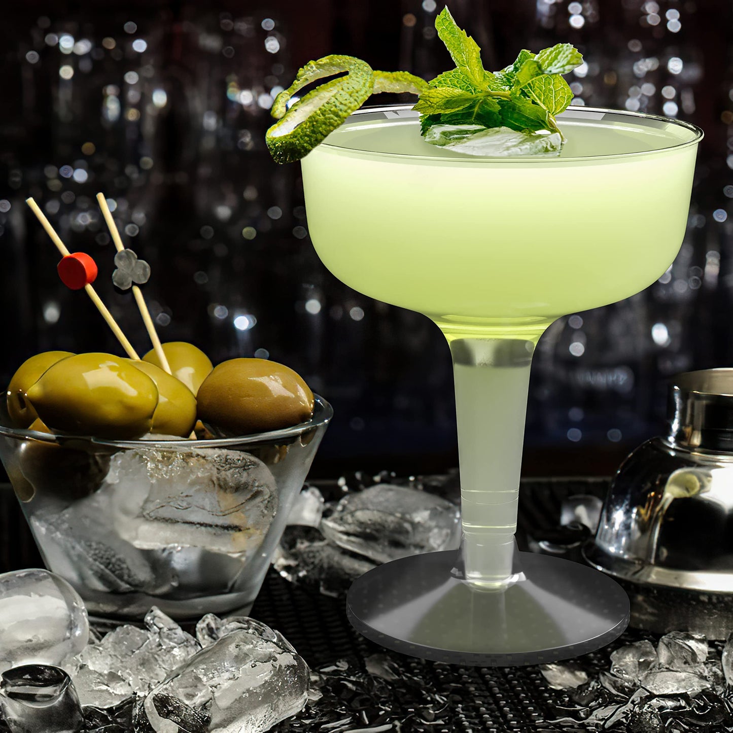 Plastic Cocktail Glasses - 24 Ct.
