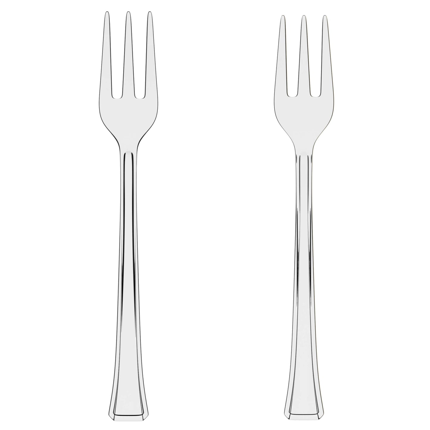 Exquisite Clear plastic Tasting Forks 100 Count