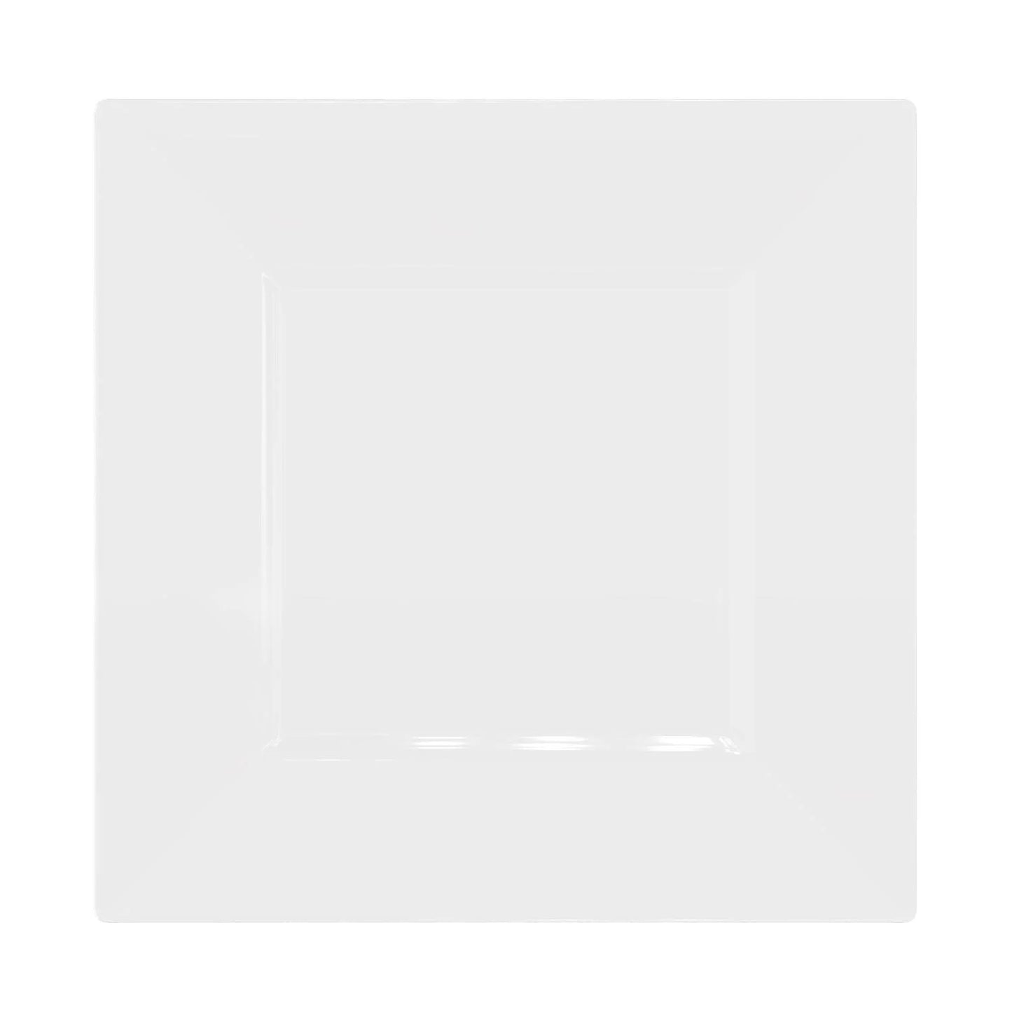 9.5 In. Clear Square Plates - 10 Ct.