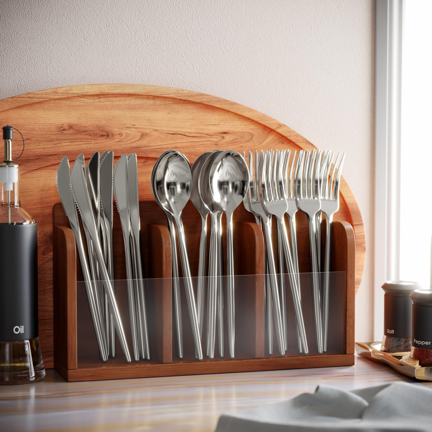 Trendables Gloss Silver Plastic Knives - 120 Ct.