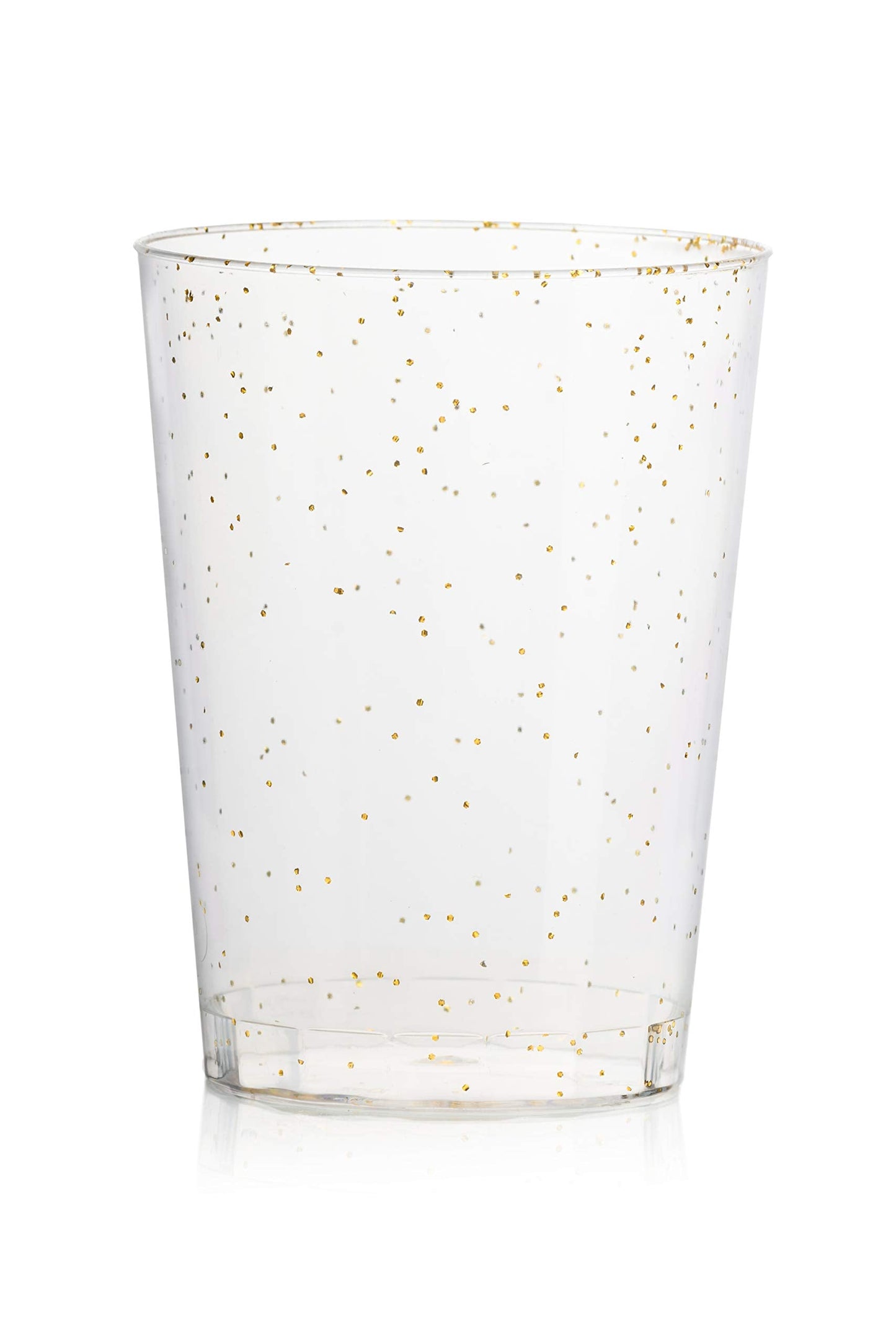 10 Oz. Gold Sparkle Plastic Tumblers | 480 Count