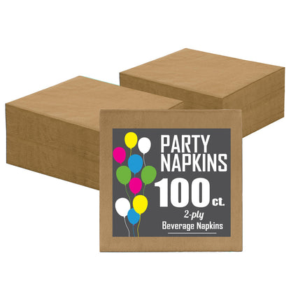Gold Beverage Napkins -100 Ct..