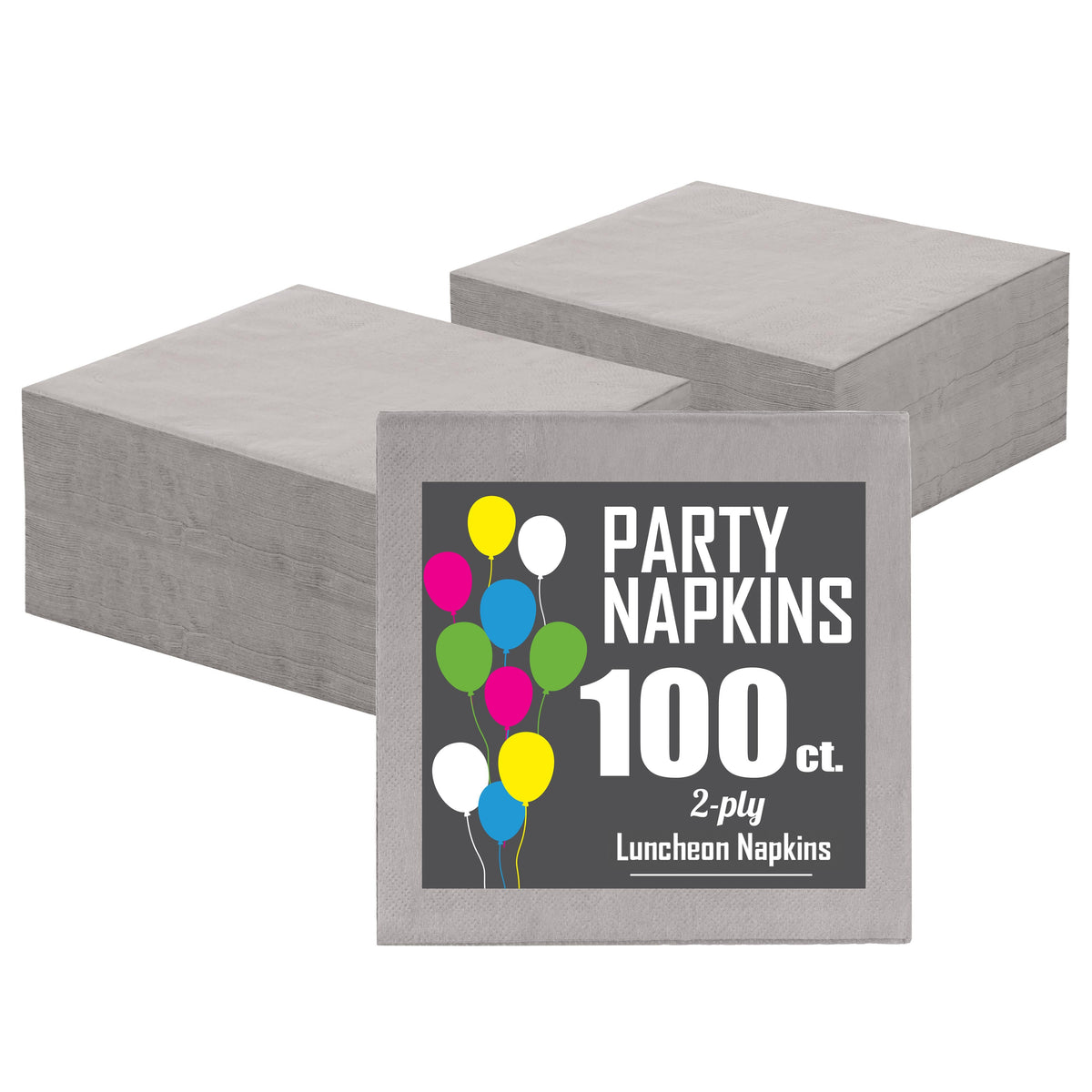 Silver Luncheon Napkins -100 Ct..
