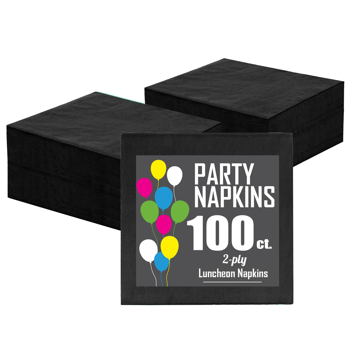 Black Luncheon Napkins -100 Ct..