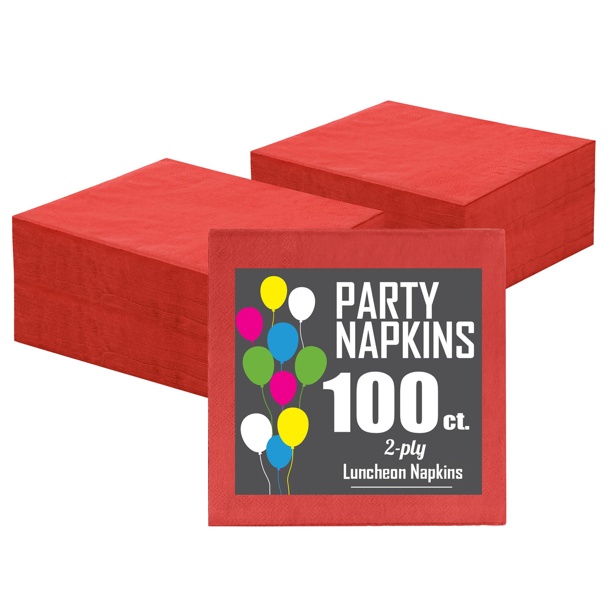 Red Luncheon Napkins -100 Ct..